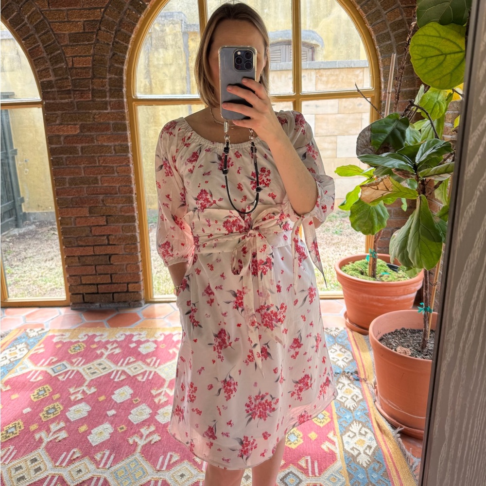 Ann Mashburn cotton floral sundress sz S